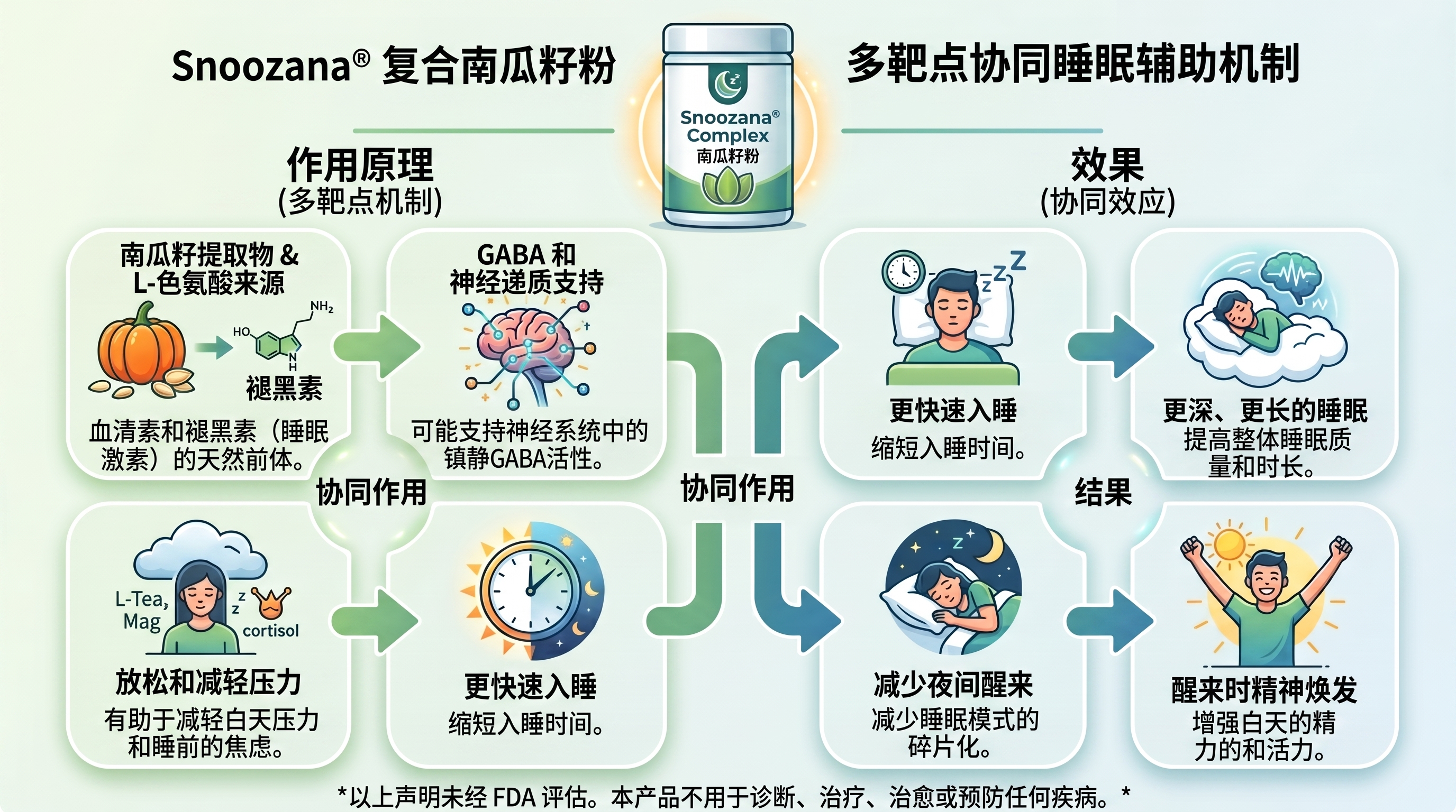 Snoozana&reg;复合南瓜籽粉多靶点协同助眠机制简单概念效果图_2K_202607030918.jpeg