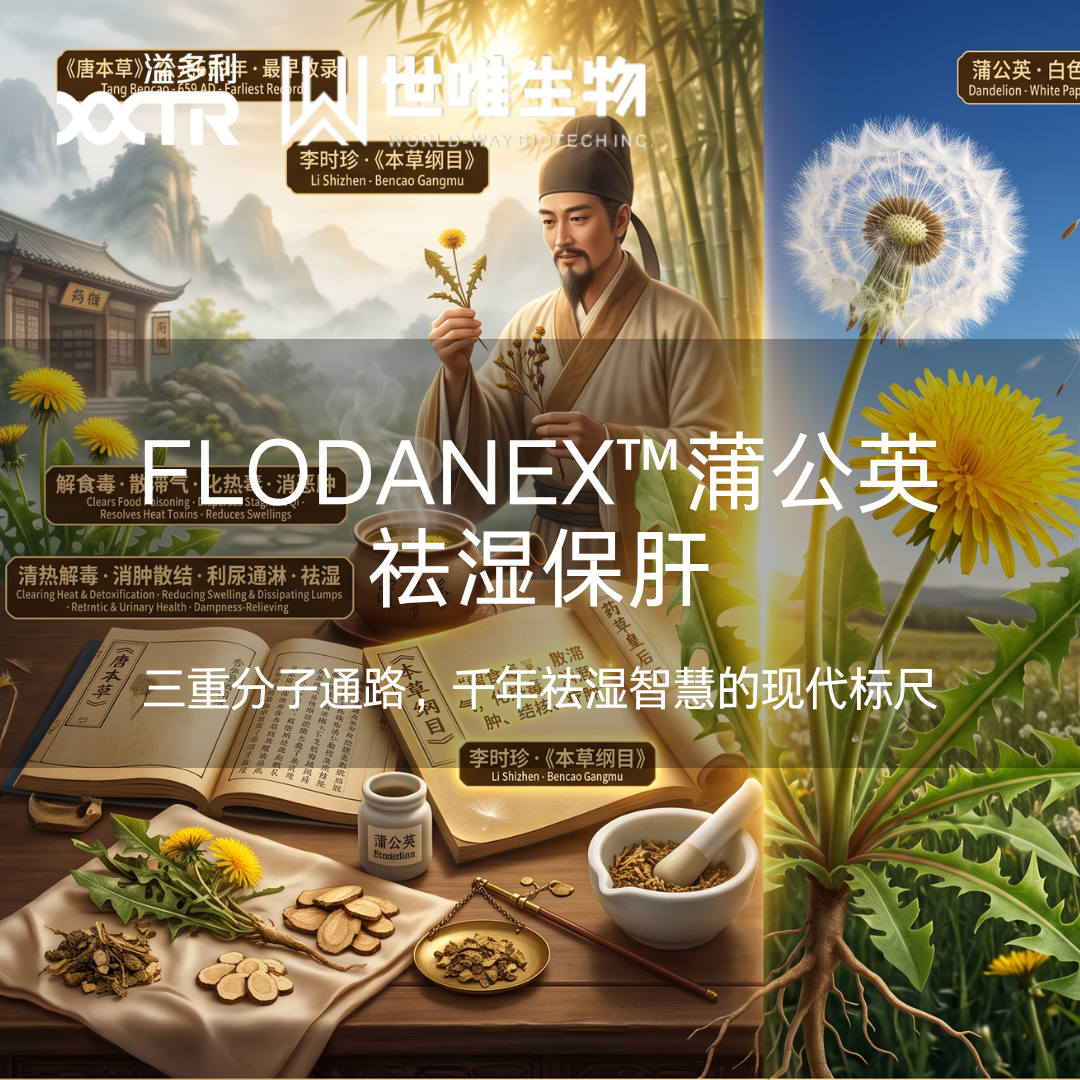 从“路边野草”到“药食同源”标准化原料：Flodanex™蒲公英粉如何用三重分子通路解锁千年祛湿智慧